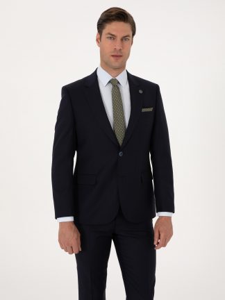 کت و شلوار مردانه سرمه ای پیرکاردین