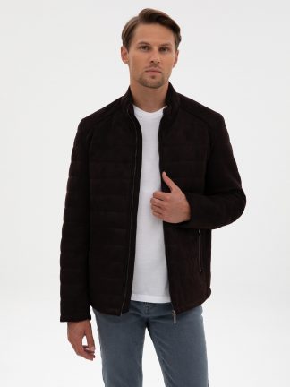 کاپشن مردانه قهوه ای تیره پیرکاردین