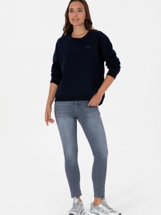 سویشرت زنانه سرمه ای یو اس پولو