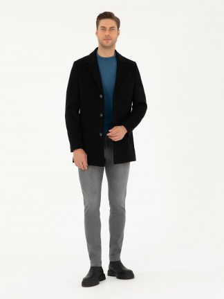 پالتو مردانه مشکی پیرکاردین