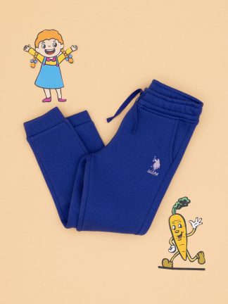 شلوار راحتی دخترانه ارغوانی یو اس پولو