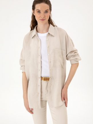 شومیز زنانه طوسی یو اس پولو