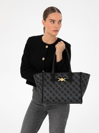 کیف دوشی زنانه مشکی پیرکاردین