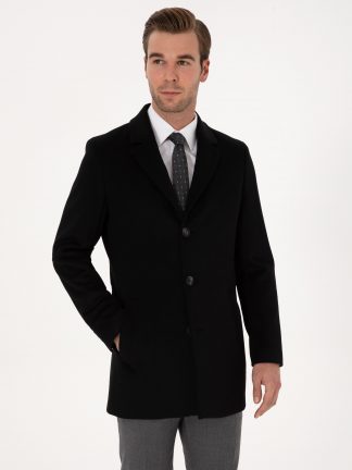 پالتو مردانه مشکی کاشارل