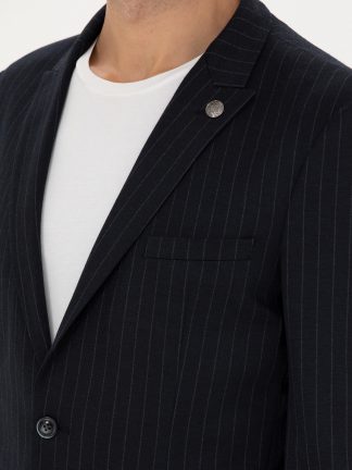 کت و شلوار مردانه سرمه ای پیرکاردین