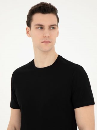 تی شرت مردانه مشکی پیرکاردین