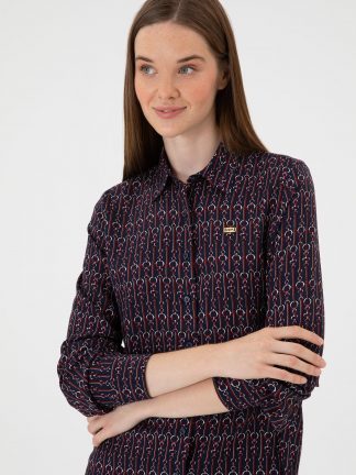 شومیز زنانه سرمه ای یو اس پولو