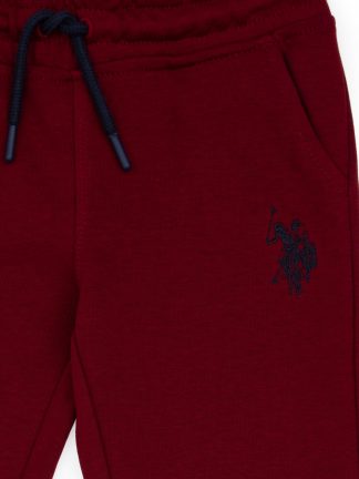 شلوار راحتی پسرانه زرشکی یو اس پولو