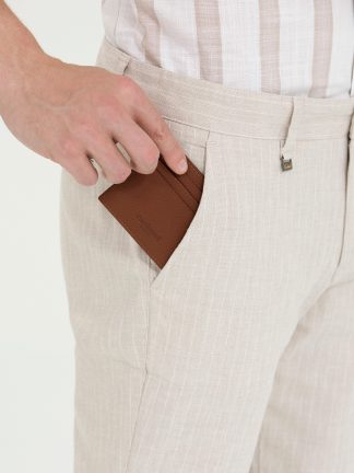 کیف پول و کارت مردانه قهوه ای کاشارل