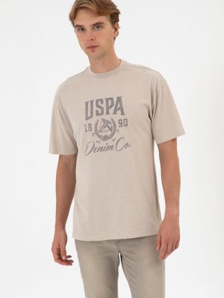 تی شرت مردانه طوسی یو اس پولو