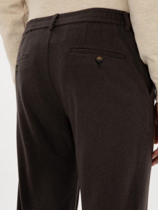 شلوار پارچه ای مردانه قهوه ای پیرکاردین