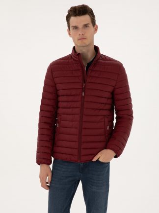 کاپشن مردانه زرشکی پیرکاردین