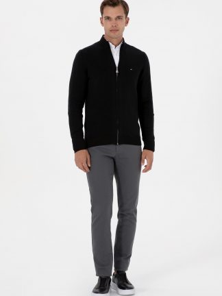 شلوار کتان مردانه خاکستری یو اس پولو