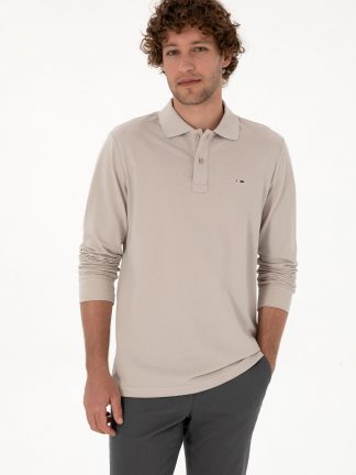 پولوشرت مردانه طوسی یو اس پولو