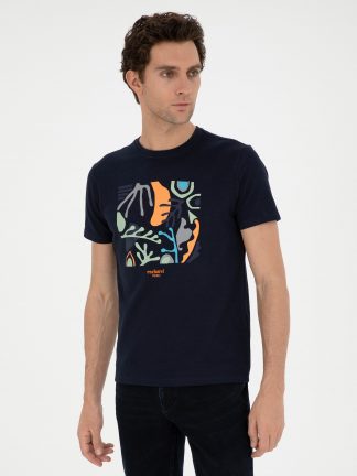 تی شرت مردانه سرمه ای کاشارل