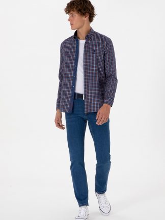 پیراهن آستین بلند مردانه یو اس پولو