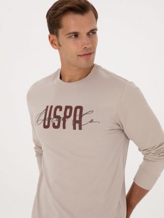 سویشرت مردانه طوسی یو اس پولو