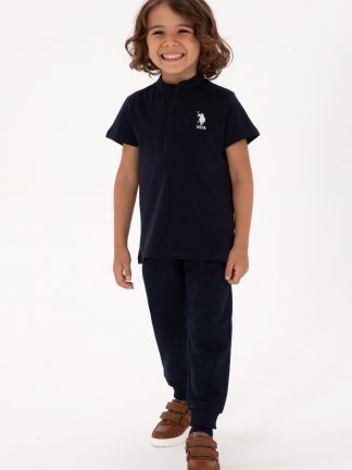 شلوار راحتی پسرانه سرمه ای یو اس پولو