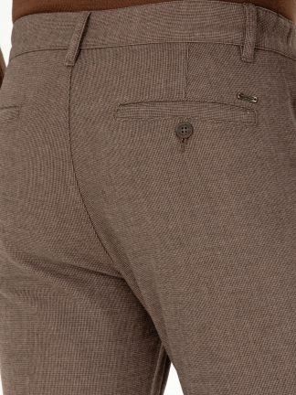 شلوار کتان مردانه قهوه ای پیرکاردین