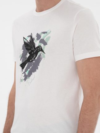 تی شرت مردانه سفید کاشارل