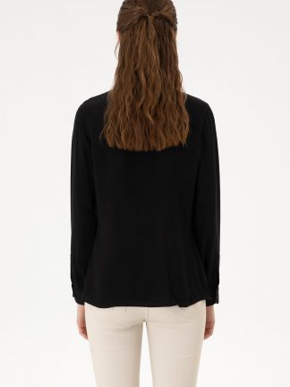 شومیز زنانه مشکی یو اس پولو