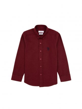 پیراهن پسرانه زرشکی یو اس پولو