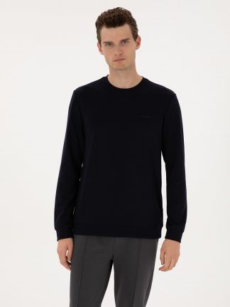 سویشرت مردانه سرمه ای پیرکاردین