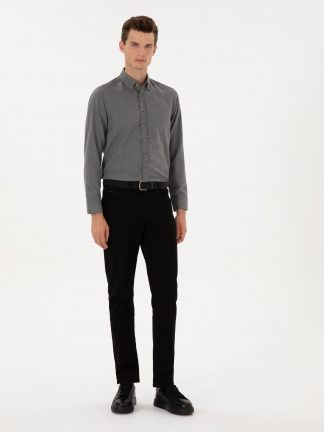 شلوار جین راسته مردانه مشکی پیرکاردین