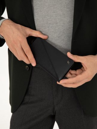 کیف پول و کارت مردانه مشکی کاشارل