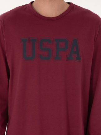 لباس راحتی مردانه آلبالویی یو اس پولو