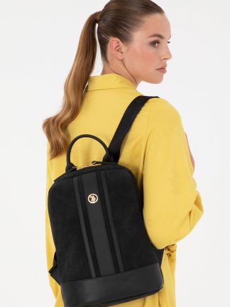 کوله پشتی زنانه مشکی یو اس پولو