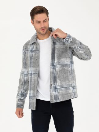 پالتو مردانه سرمه ای پیرکاردین