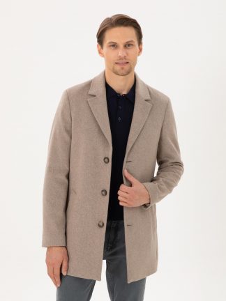 پالتو مردانه بژ پیرکاردین