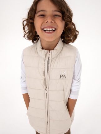 جلیقه پسرانه طوسی یو اس پولو