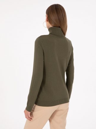 پلیور زنانه خاکی روشن پیرکاردین