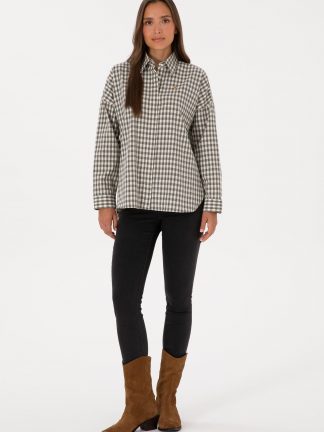 شومیز زنانه سبز تیره یو اس پولو