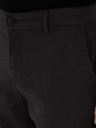 شلوار کتان مردانه خاکستری تیره پیرکاردین