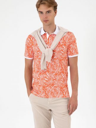 پولوشرت مردانه گل انار یو اس پولو