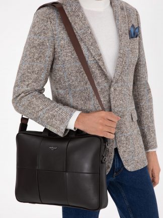 کیف مردانه قهوه ای کاشارل