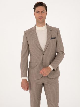 کت و شلوار مردانه بژ پیرکاردین