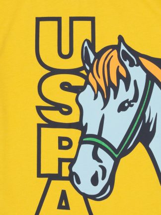 تی شرت پسرانه زرد تیره یو اس پولو