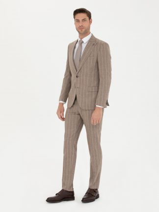 کت و شلوار مردانه بژ پیرکاردین