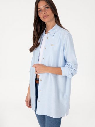 شومیز زنانه آبی روشن یو اس پولو