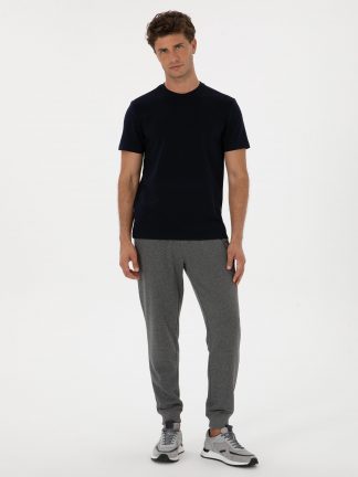 شلوار راحتی مردانه خاکستری تیره پیرکاردین