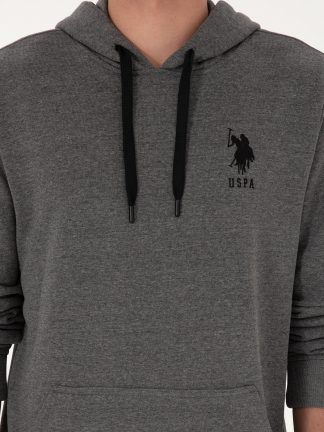 هودی مردانه خاکستری تیره یو اس پولو