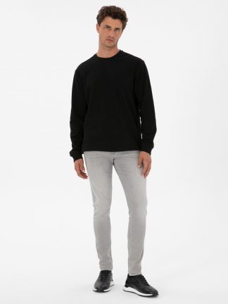 سویشرت مردانه مشکی پیرکاردین