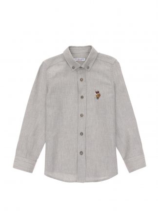 پیراهن پسرانه طوسی یو اس پولو