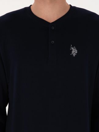 لباس راحتی مردانه سرمه ای یو اس پولو