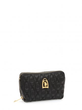 کیف پول زنانه مشکی یو اس پولو