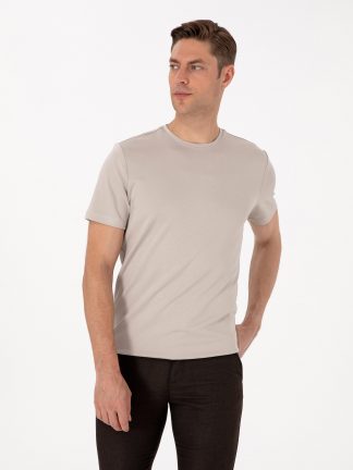 تی شرت مردانه طوسی پیرکاردین